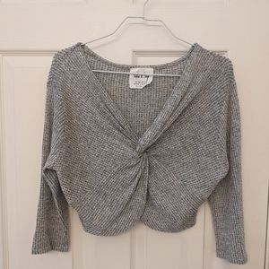 cropped layering sweater